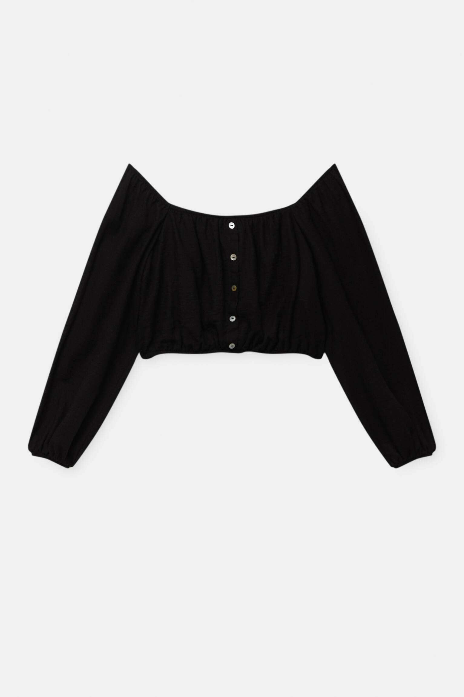 Болеро женское Pull&Bear PUL572003798 черное L. Доставка из-за рубежа.