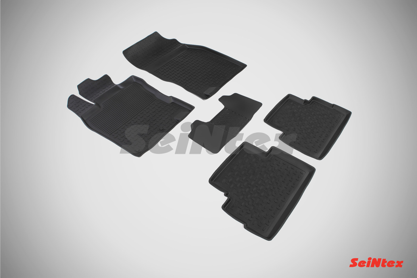 

Резиновые коврики SEINTEX с высоким бортом для Nissan Qashqai II 2014-2016 / 85655
