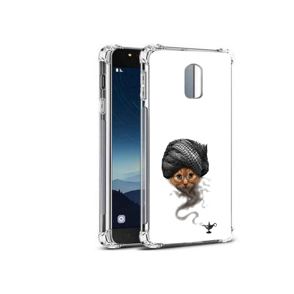 

Чехол MyPads Tocco для Samsung Galaxy C8 кот джин (PT96288.518.398), Прозрачный, Tocco