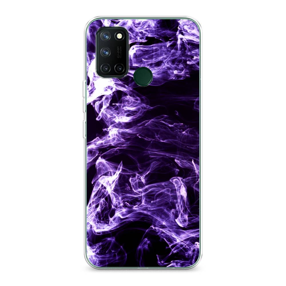 

Чехол на Realme 7i "Фиолетовый дым", Фиолетовый;белый;черный, 253950-3