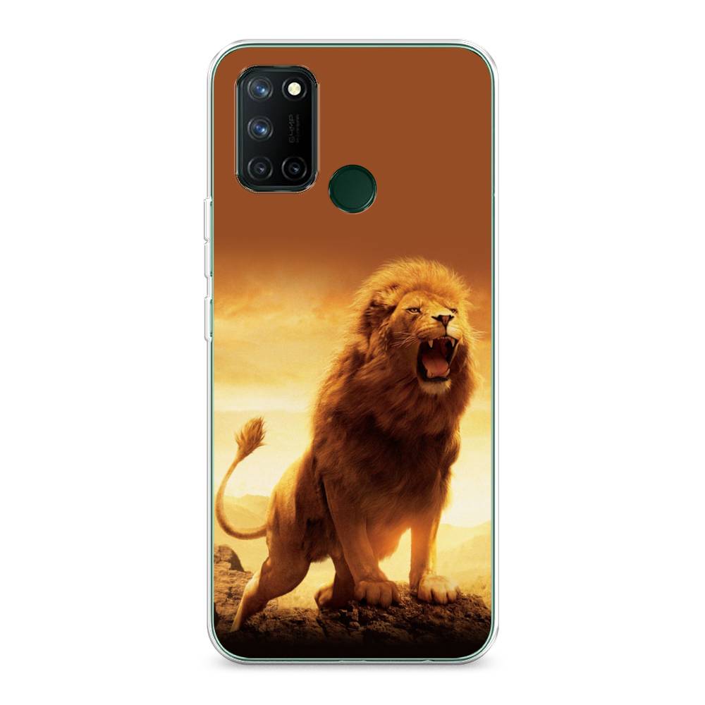

Чехол на Realme 7i "Львиный рык", Коричневый;желтый;оранжевый, 253950-1
