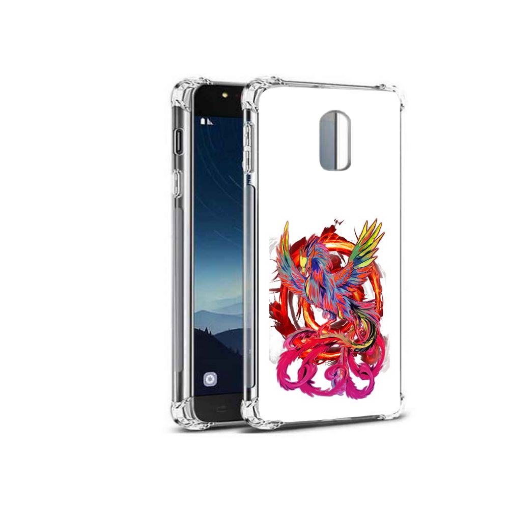 

Чехол MyPads Tocco для Samsung Galaxy C8 красочный феникс (PT96288.518.414), Прозрачный, Tocco