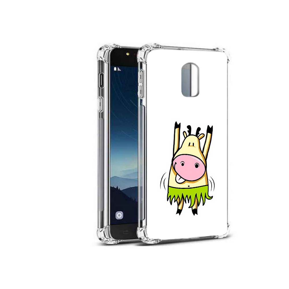 

Чехол MyPads Tocco для Samsung Galaxy C8 Веселая корова (PT96288.518.42), Прозрачный, Tocco