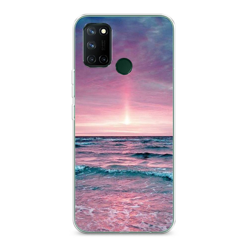 

Чехол на Realme 7i "Восход 3", Розовый;голубой, 253950-2