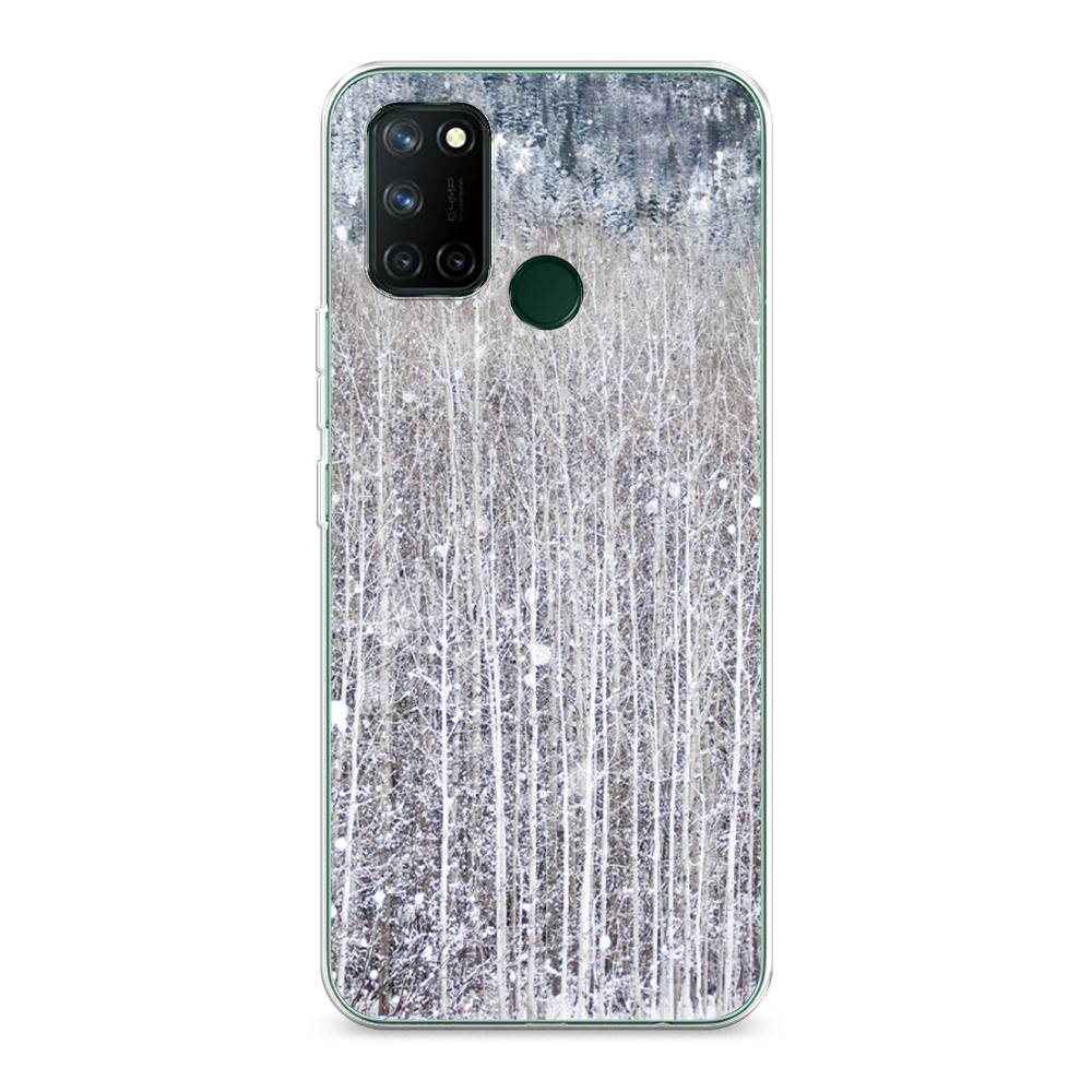 

Чехол на Realme 7i "Снежный лес", Бежевый;серый;белый, 253950-5