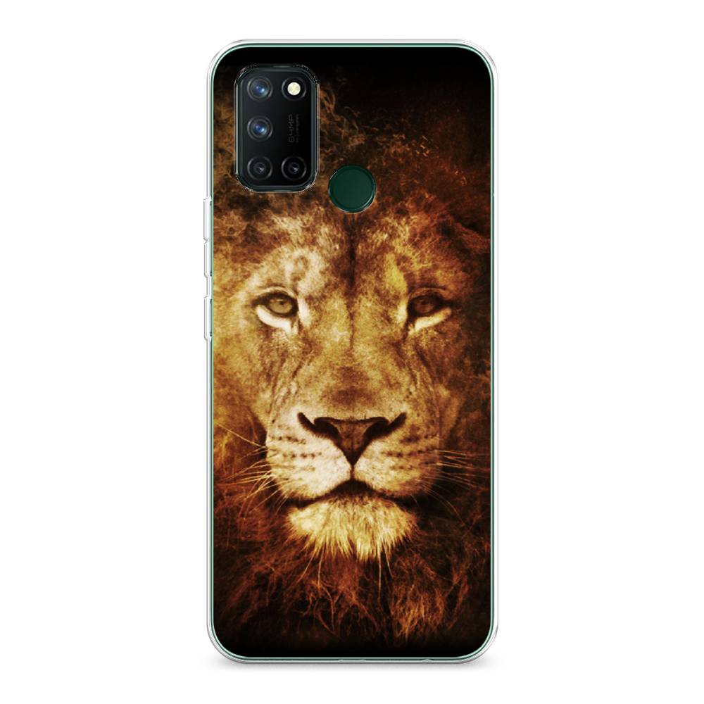 

Чехол на Realme 7i "Лев", Черный;коричневый;желтый, 253950-6