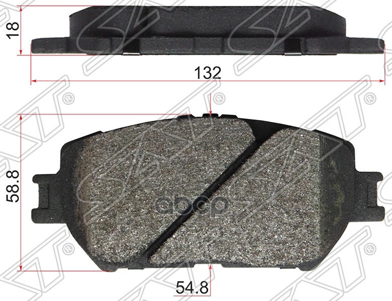 

Колодки Тормозные Перед Toyota Camry 01-/Wish 03- Sat арт. ST0446533240