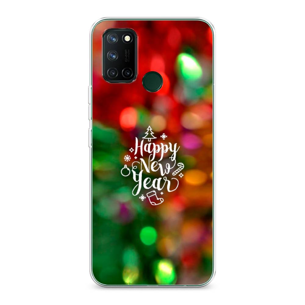 

Чехол на Realme 7i "Новый Год на елке", Зеленый;красный;желтый, 253950-5