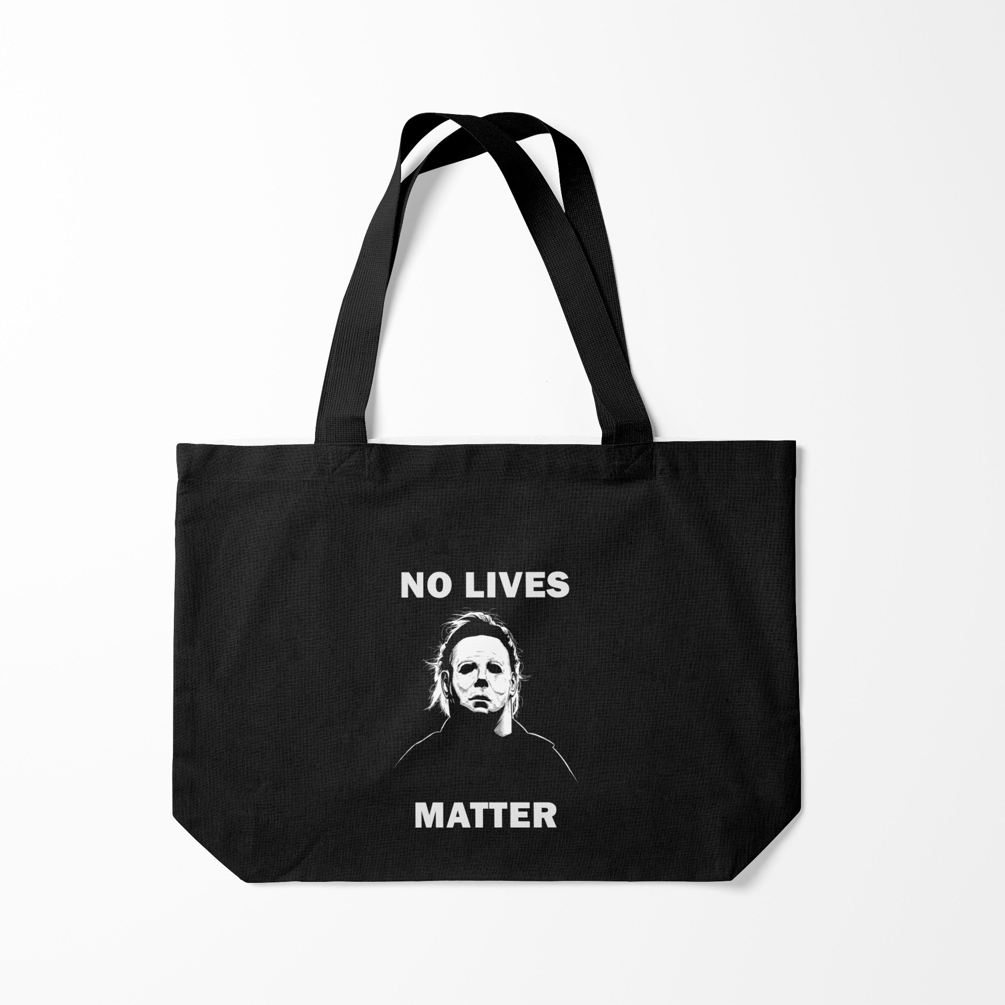 

Сумка шoппер унисекс Burnettie MICHAEL MYERS, белый; черный, MICHAEL MYERS