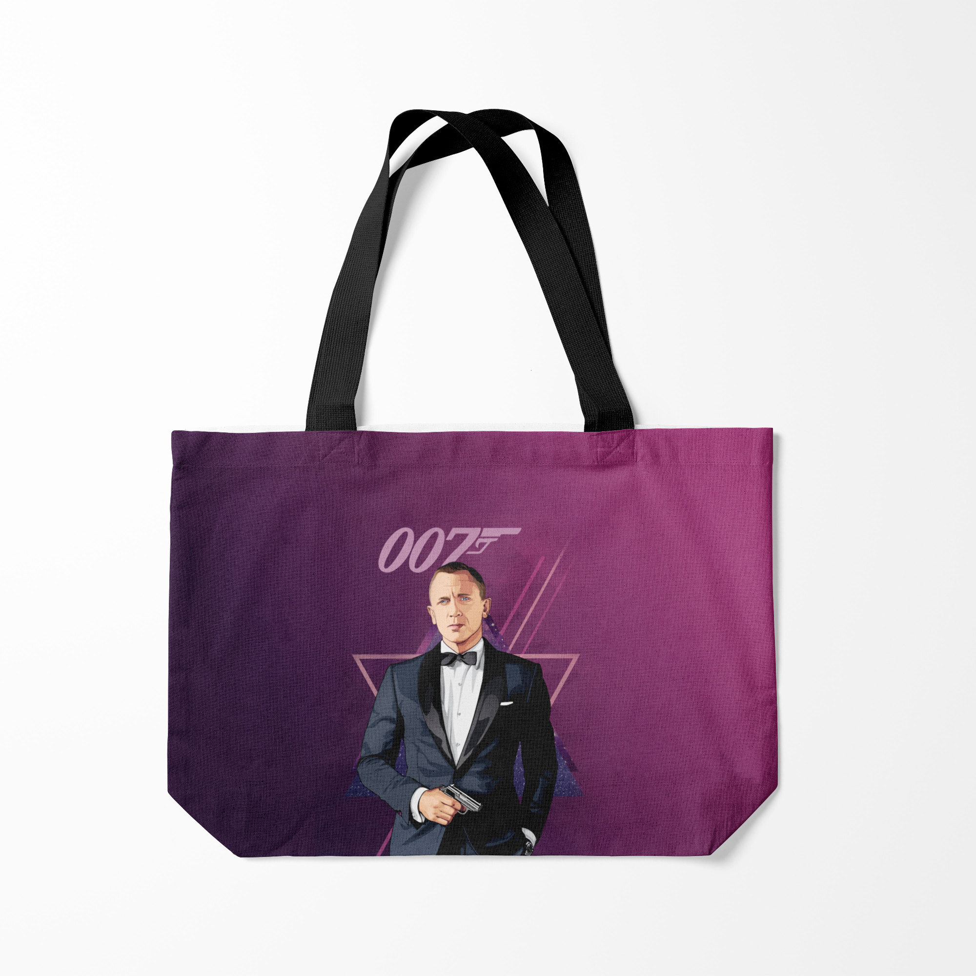 

Сумка шoппер унисекс Burnettie агент 007 Джеймс Бонд, фиолетовый, агент 007 Джеймс Бонд