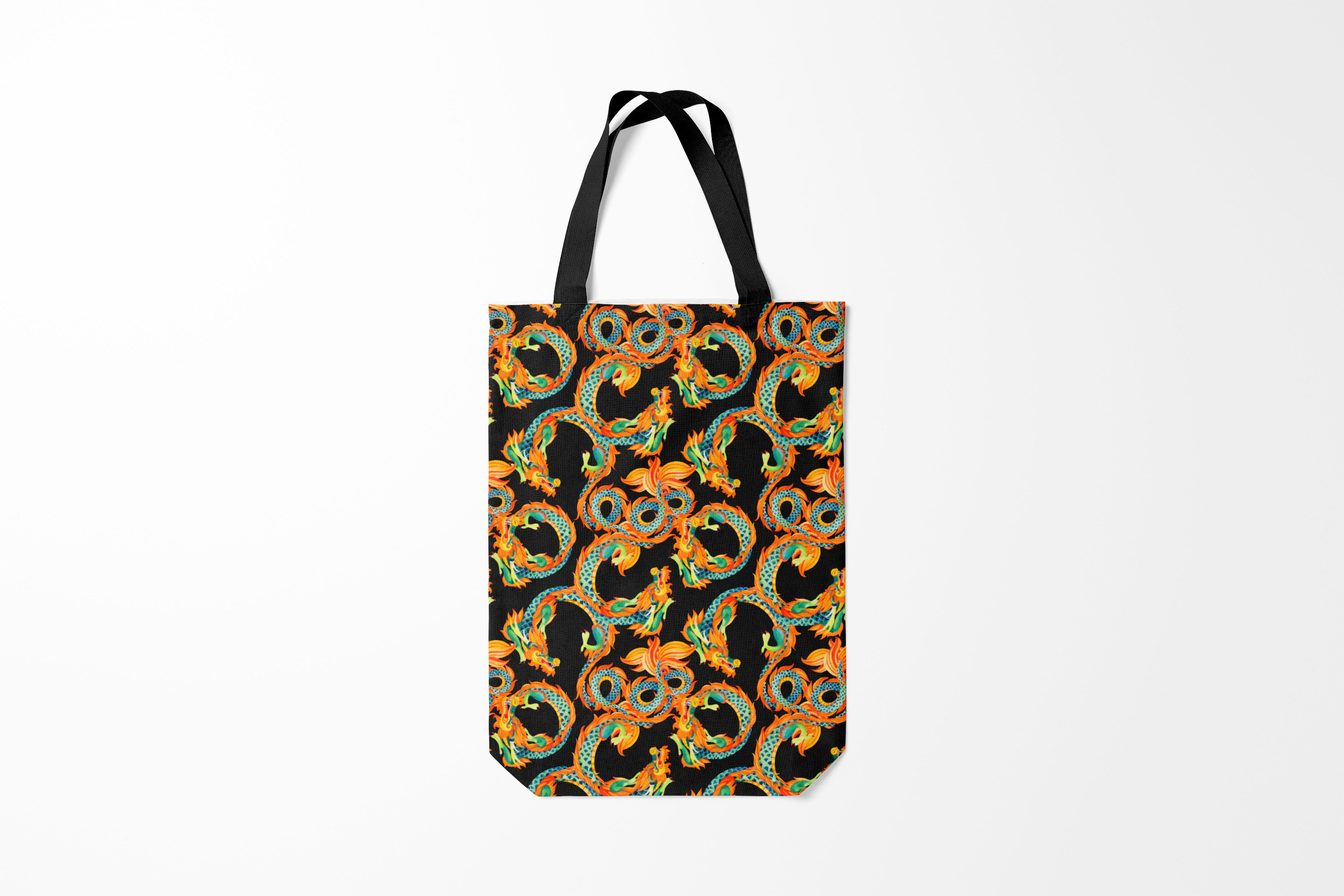 

Сумка шoппер унисекс Burnettie Разные Драконы,, Разные Драконы