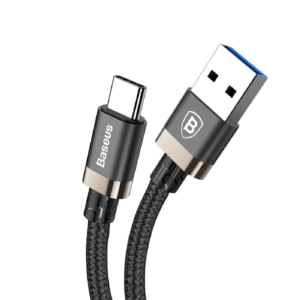 фото Кабель baseus usb type-c 1.5m 3a golden belt черный с золотом catgb-a1v