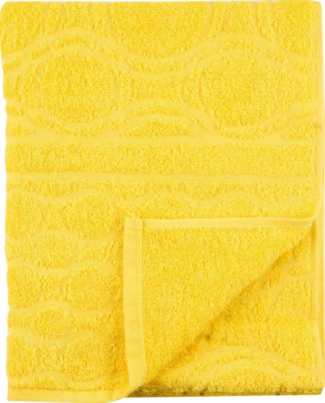 Полотенце DM Текстиль Opticum 30 х 70 см махровое желтое