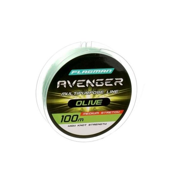 Леска Flagman Avenger Olive Line 100 м, 0.20 мм