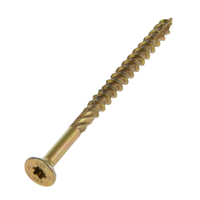 

Саморез конструкционный INFIX, 8х120 мм, потай, Torx40, жёлтый цинк