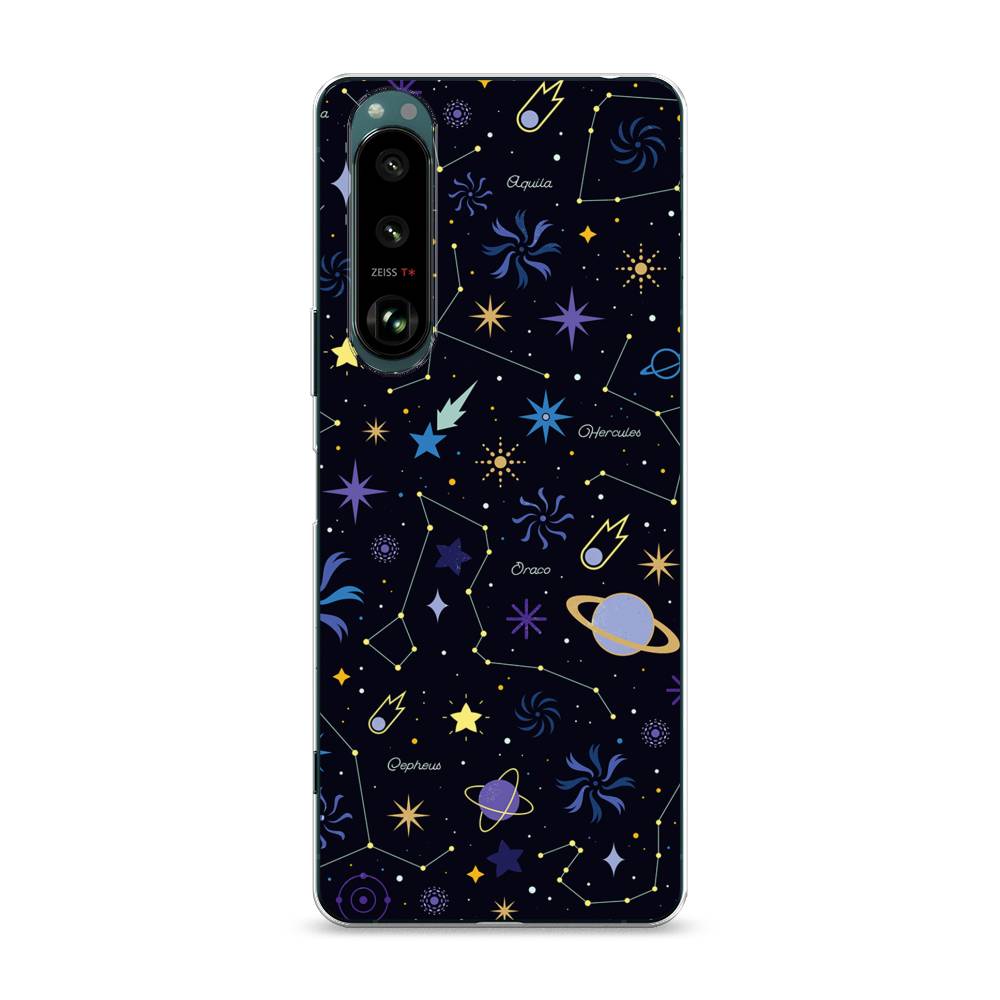 

Чехол на Sony Xperia 1 III "Цветной космос", Желтый, 54850-2