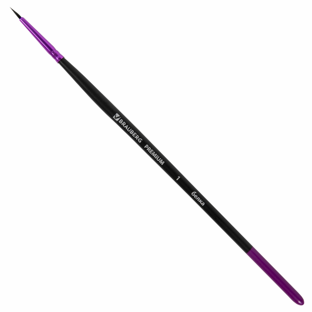 

Кисть BRAUBERG белка, круглая № 1, 30 шт, Черный, 200970.603426