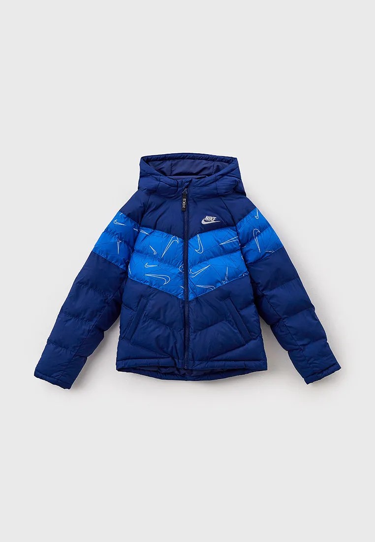 

Куртка детская Nike U NSW SYN FILL AOP JACKET цв.синий р.158, U NSW SYN FILL AOP JACKET