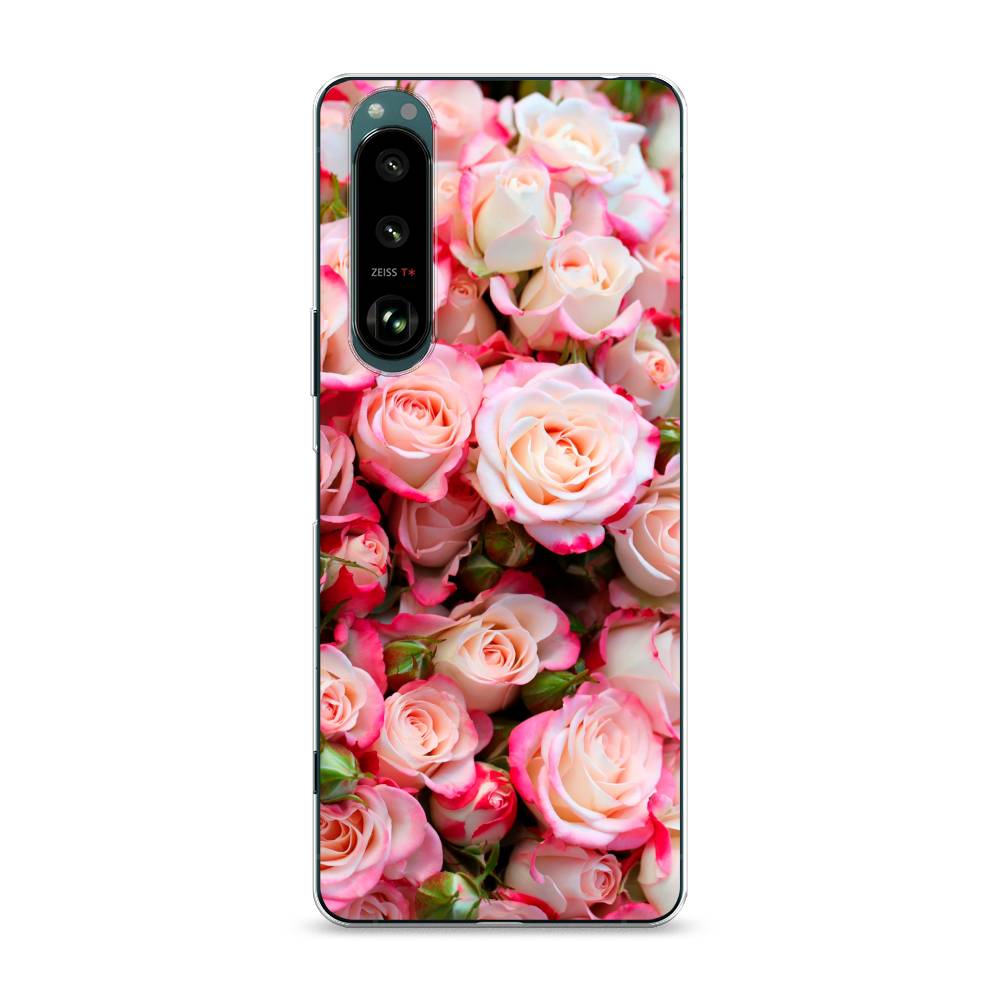 

Чехол на Sony Xperia 1 III "Много роз", Розовый, 54850-2