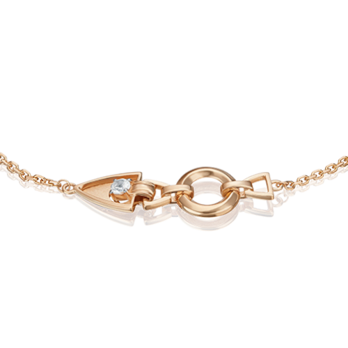 Браслет из красного золота р17 PLATINA jewelry 05-0702-00-201-1110 топаз 42548₽