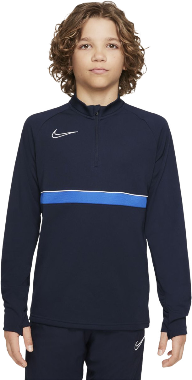 фото Толстовка детская nike academy21 drill top цв.синий р.146