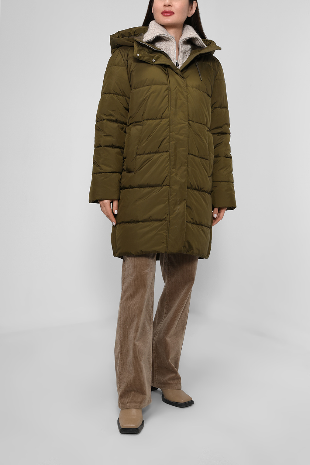 

Пуховик-пальто женский Marc O'Polo Denim 249091770127 коричневый L, 249091770127