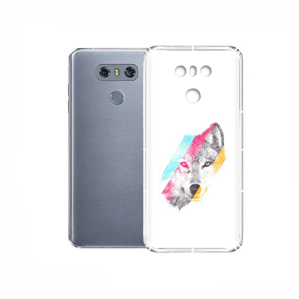 

Чехол MyPads Tocco для LG G6 волк градиент, Прозрачный, Tocco
