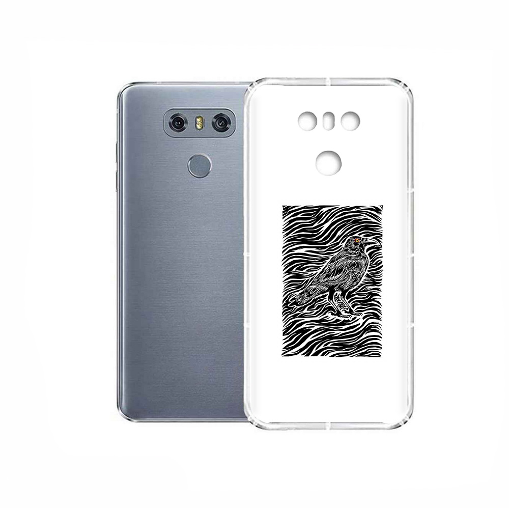 

Чехол MyPads Tocco для LG G6 ворон в абстракции, Прозрачный, Tocco