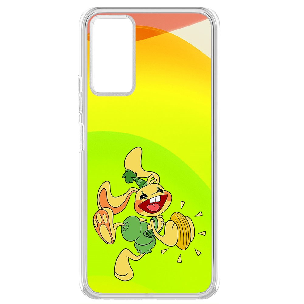 фото Чехол-накладка krutoff clear case хаги ваги - крольчонок бонзо для tecno pova 2