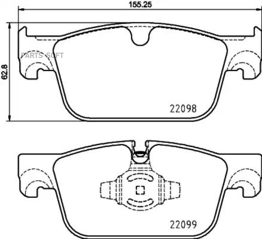 

Тормозные колодки brembo передние P86028