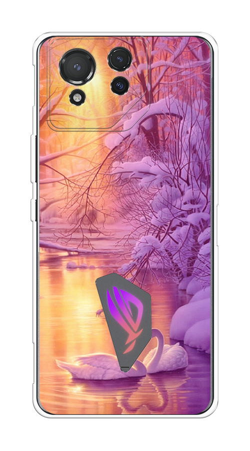 

Чехол на Asus ROG Phone 8 "Зима 1", Фиолетовый;желтый, 45150-1