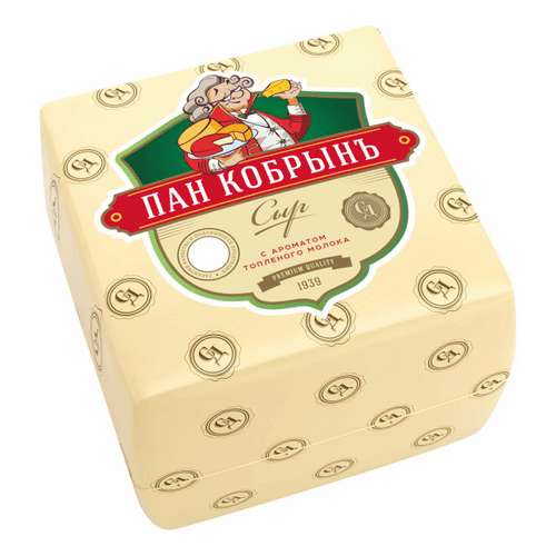 Сыр полутвердый Сырная Династия Пан Кобрынъ 50% 500 г