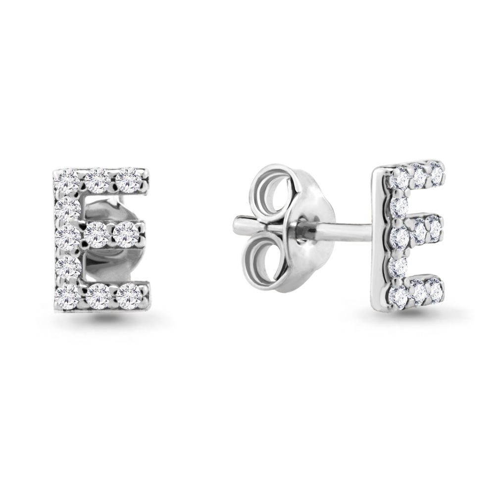 

Серьги-пусеты из серебра с фианитом Aquamarine 48177А_925_р, 48177А_925_р