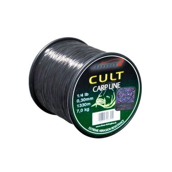 

Леска CLIMAX CULT Carpline черная 7.0 kg1/4 lbs 0.30мм 1200m, Carpline