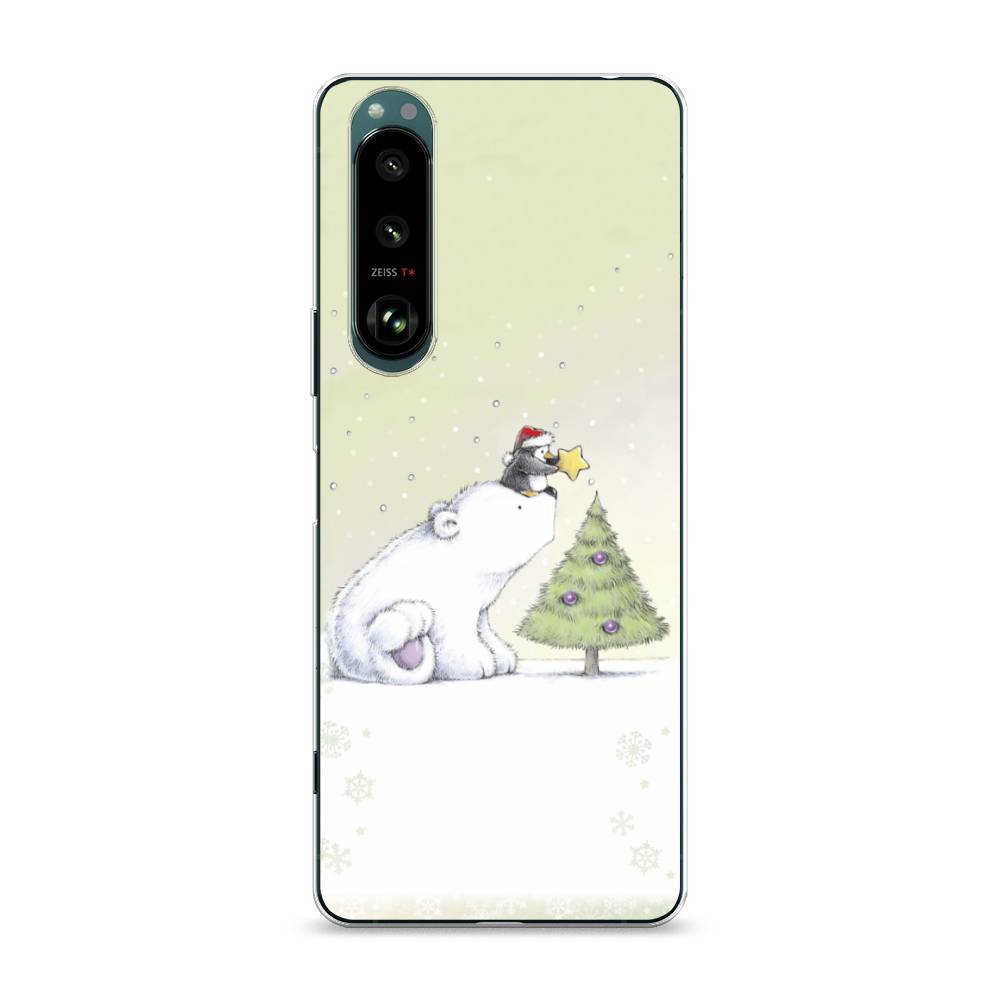 

Чехол на Sony Xperia 1 III "Украшение елки", Белый;бежевый, 54850-5