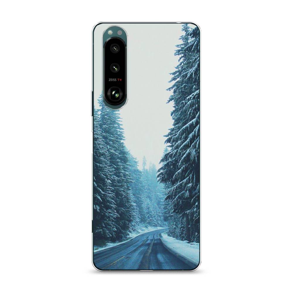 

Чехол на Sony Xperia 1 III "Зима 9", Бежевый;голубой;черный, 54850-2