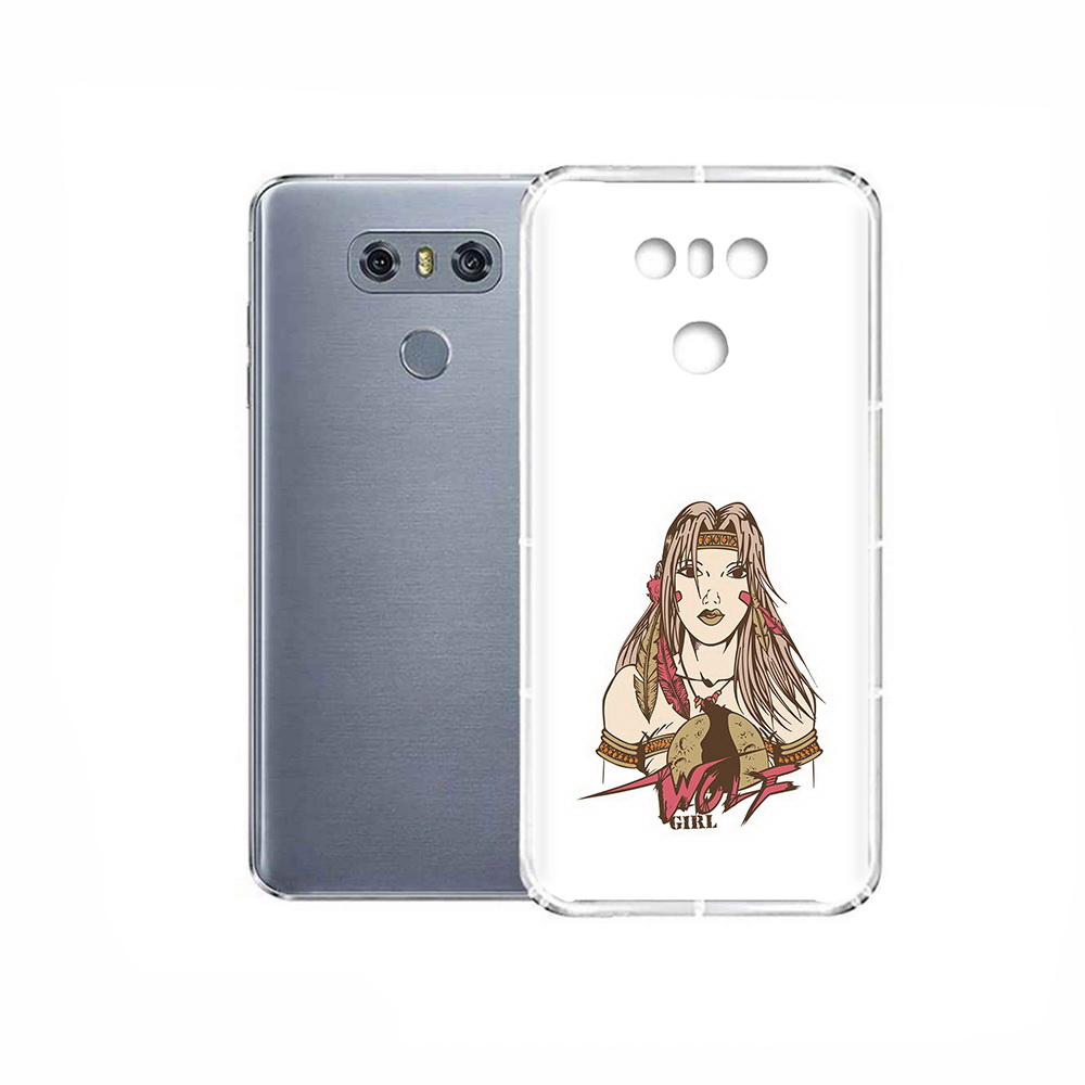 

Чехол MyPads Tocco для LG G6 девушка волк, Прозрачный, Tocco