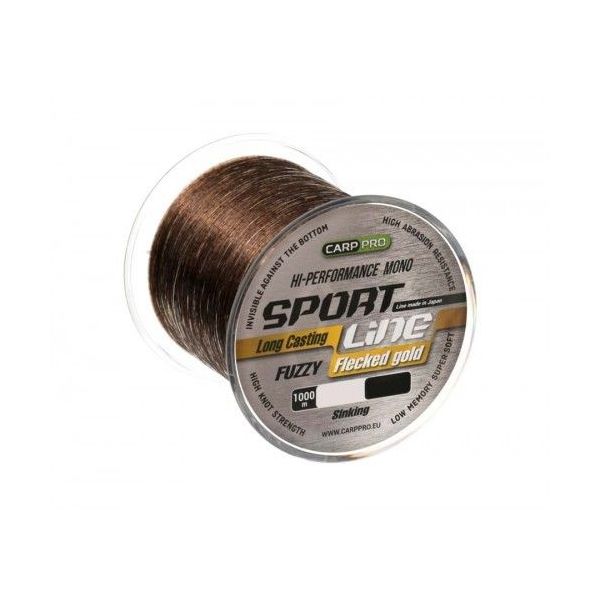 

CARP PRO Леска Sport Line Flecked Gold 1000м 0,310мм, Sport Line Flecked
