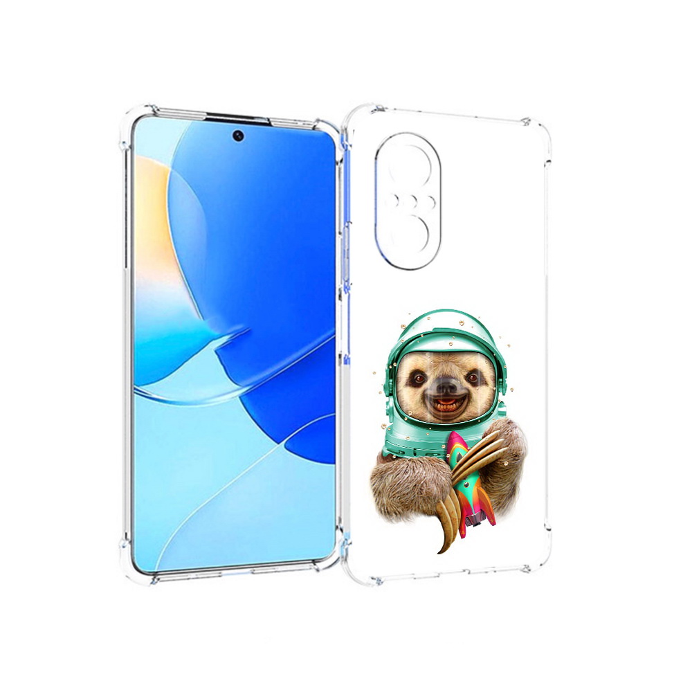 

Чехол MyPads Tocco для Huawei Nova 9 SE Ленивец астронавт, Прозрачный, Tocco