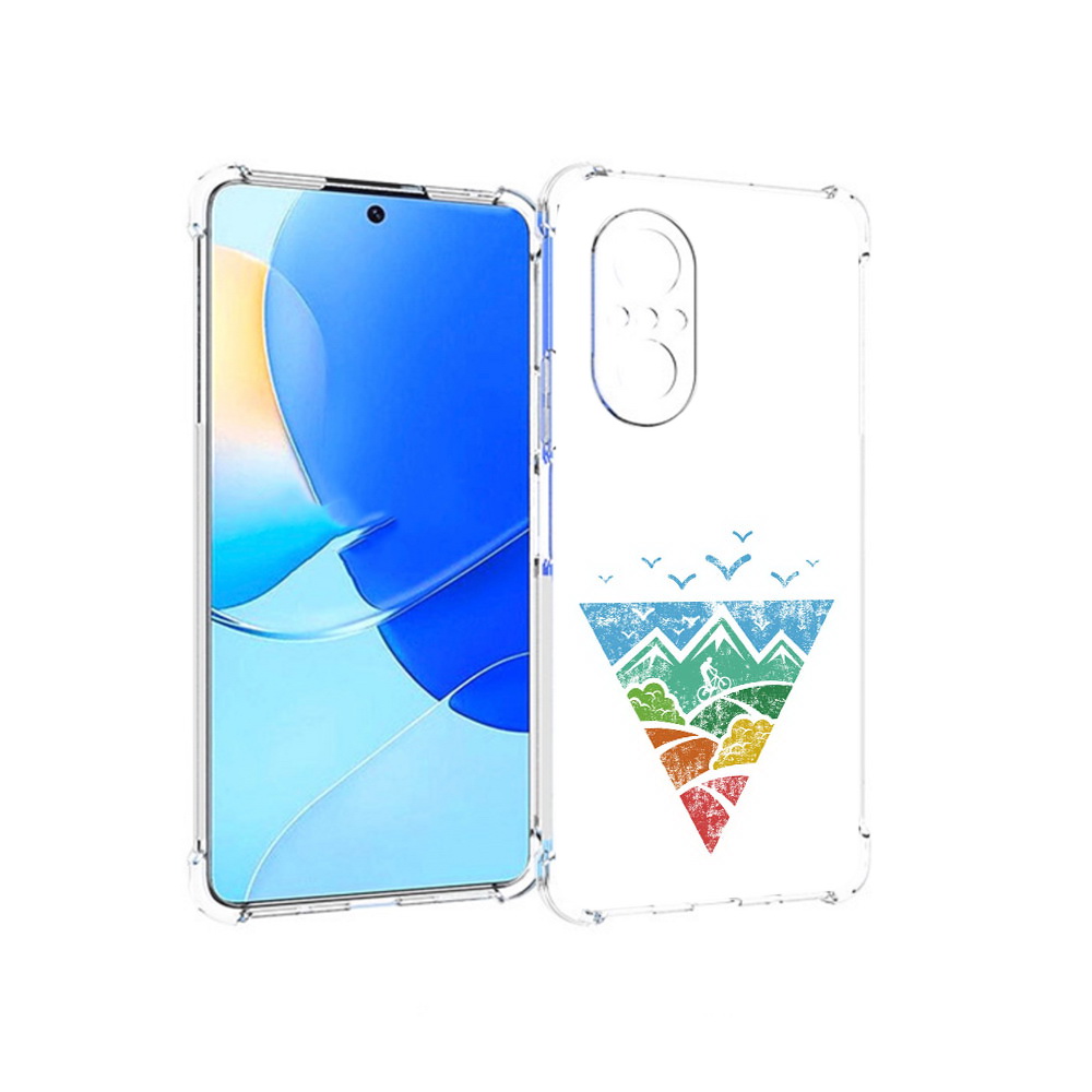 Чехол MyPads Tocco для Huawei Nova 9 SE Лес земля море чайки