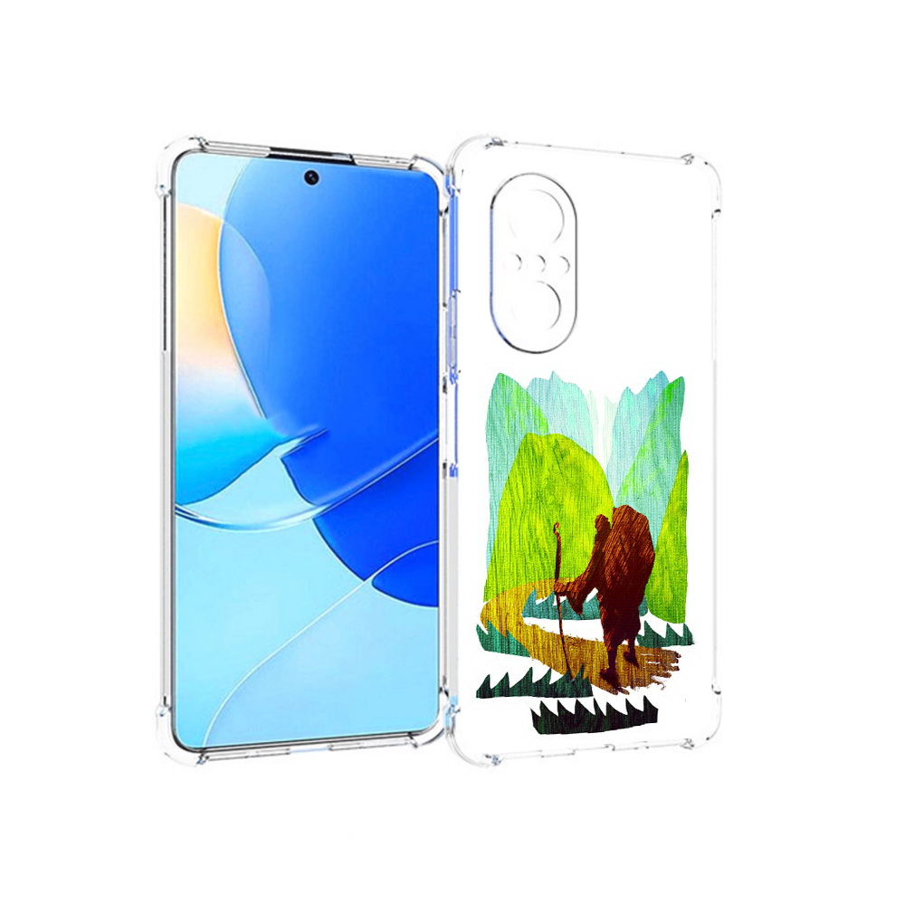 

Чехол MyPads Tocco для Huawei Nova 9 SE Лесная тропа, Прозрачный, Tocco