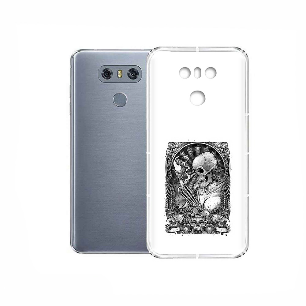 

Чехол MyPads Tocco для LG G6 девушка скелет, Прозрачный, Tocco