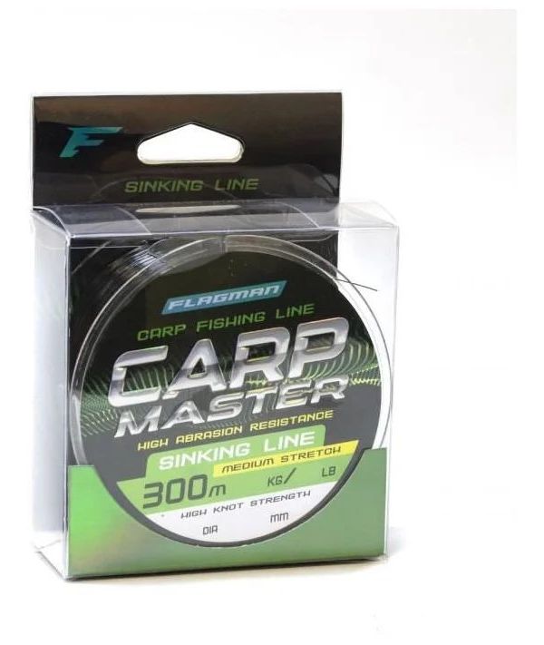

Леска Flagman CARP MASTER 300м 0.30мм, Черный, CARP MASTER