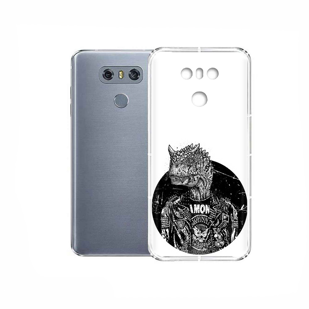 

Чехол MyPads Tocco для LG G6 динозавр в куртке, Прозрачный, Tocco