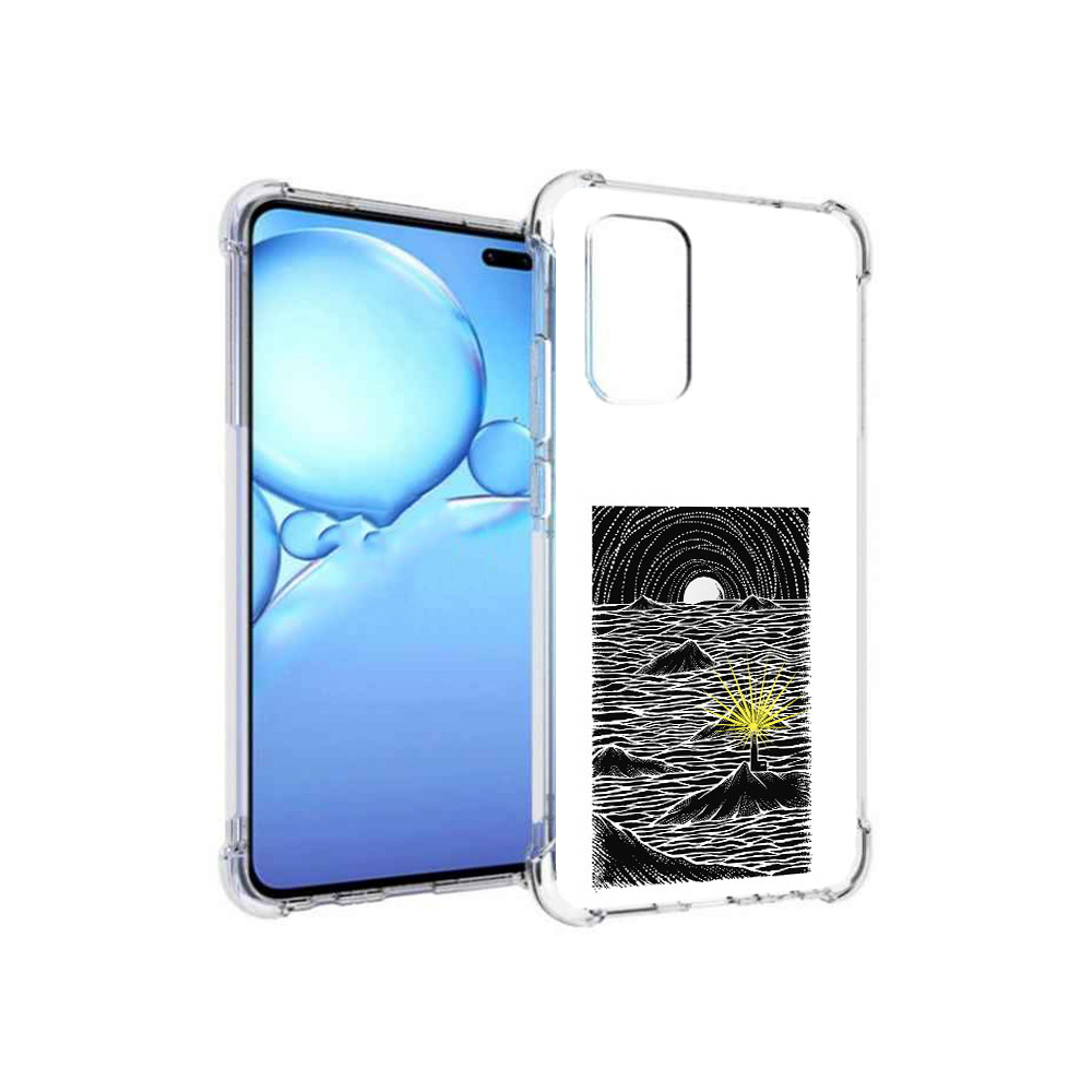 

Чехол MyPads Tocco для Vivo V19 маяк в черно белом море (PT147328.392.460), Прозрачный, Tocco