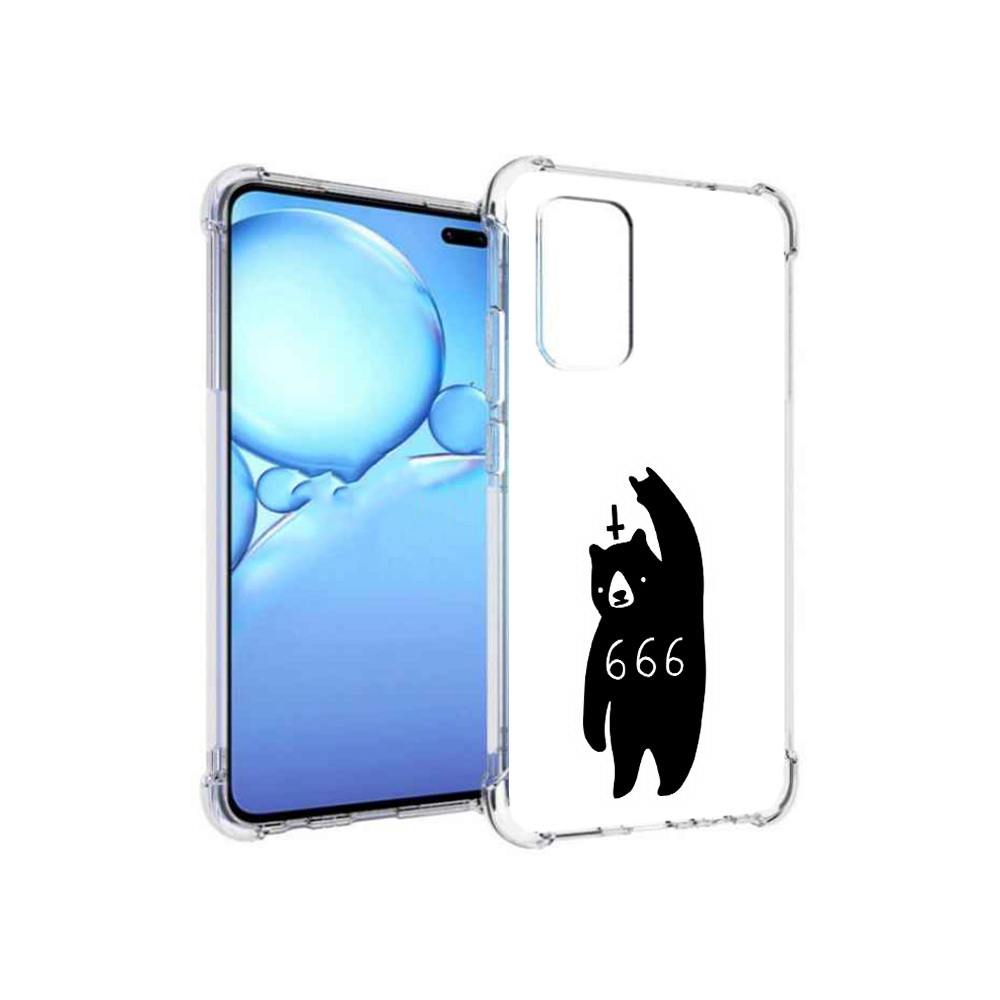 

Чехол MyPads Tocco для Vivo V19 медведь 666 (PT147328.392.462), Прозрачный, Tocco