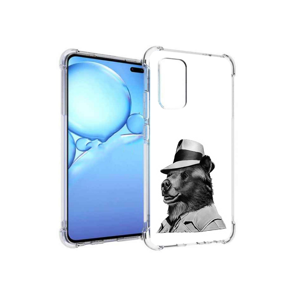 Чехол MyPads Tocco для Vivo V19 медведь в шляпе (PT147328.392.465)