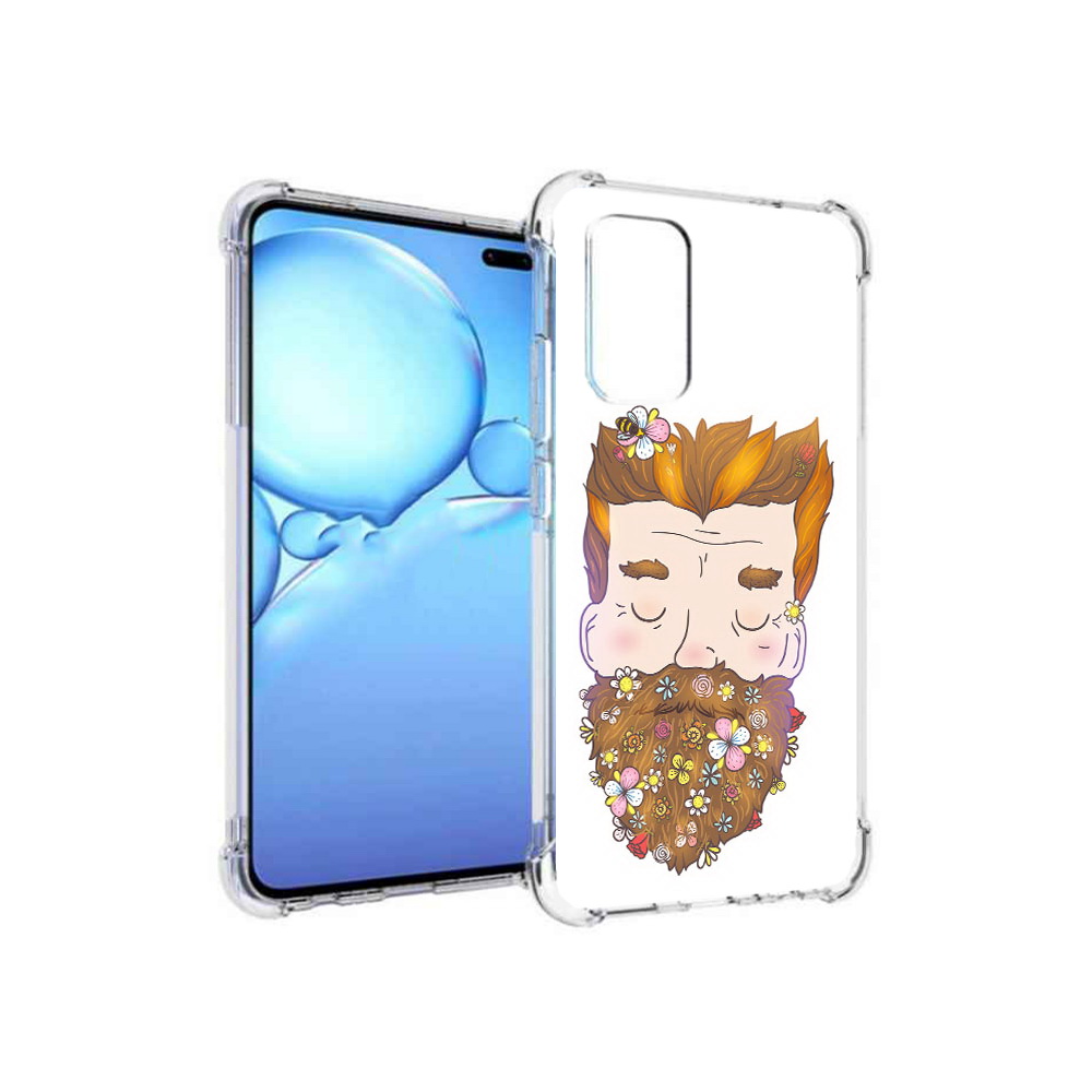 

Чехол MyPads Tocco для Vivo V19 мужчина с цветами в бороде (PT147328.392.489), Прозрачный, Tocco