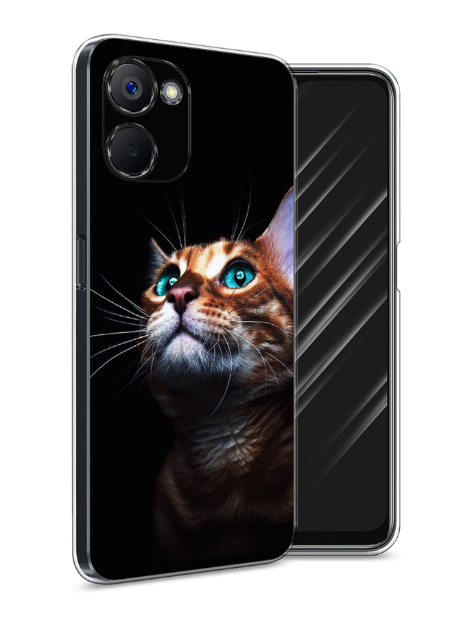 

Чехол Awog на Realme V20 "Мечтательный кот", Коричневый, 2512950-1