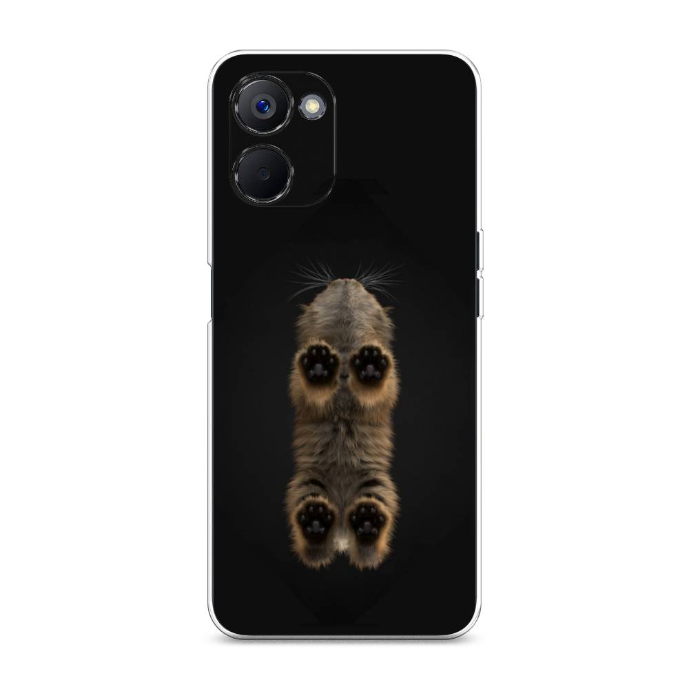 

Чехол Awog на Realme V20 "Кошачьи лапки", Черный, 2512950-1